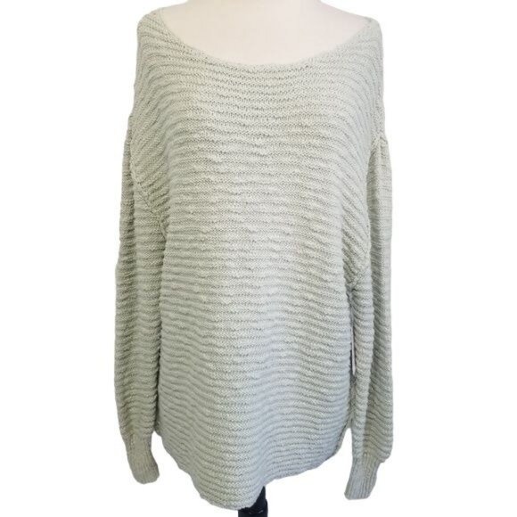 Free People NWT Menace Pullover Tunic Sweater in Moss Mint Green Womens Size XS - Picture 4 of 11